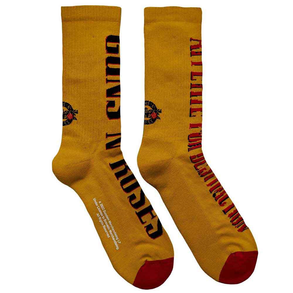 Guns N' Roses - Appetite For Destruction Socken - Gelb